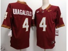 Florida State Seminoles #4 DJ Uiagalelei Red Limited Jersey