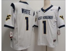 West Virginia Mountaineers #1 Jahiem White White F.U.S.E Limited Jersey