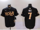 Nola x New Orleans Saints #7 Josh Hill Black Baseball Jersey