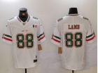 Dallas Cowboys #88 CeeDee Lamb White Mexico Edition Jersey