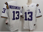 LSU Tigers#13 Garrett Nussmeier White Limited Jersey