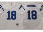 Indianapolis Colts #18 Peyton Manning White Throwback Jersey