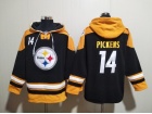 Pittsburgh Steelers #14 George Pickens Black Hoodie