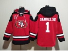 San Francisco 49ers #1 Deebo Samuel Sr. Red Hoodie