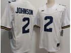 Michigan Wolverines #2 Will Johnson WhiteF.U.S.E Jersey