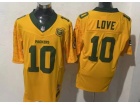 Green Bay Packers #10 Jordan Love Yellow  F.U.S.E Limited Jersey