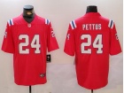 New England Patriots #24 Dell Pettus Red Limited Jersey