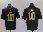 Green Bay Packers #10 Jordan Love Black Fashion Limited Jersey