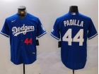 Los Angeles Dodgers #44 Vicente Padilla Blue Player Limited Jersey