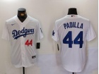 Los Angeles Dodgers #44 Vicente Padilla White Player Limited Jersey