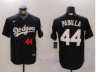 Los Angeles Dodgers #44 Vicente Padilla Black Player Limited Jersey