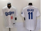 Los Angeles Dodgers #11 Miguel Rojas White Player Limited Jersey