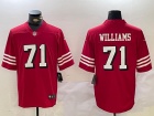 San Francisco 49ers #71 Trent Williams Red Color Rush Limited Jersey