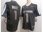 West Virginia Mountaineers #1 Jahiem White Black F.U.S.E Limited Jersey