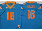 Texas Longhorns #16 Morgan Wallen Blue F.U.S.E Limited Jersey