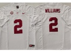 Alabama Crimson Tide #2 Ryan Williams White F.U.S.E Limited Jersey