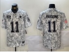 Dallas Cowboys #11 Micah Parsons Arctic Camo 2024 Salute to Service Limited Jersey