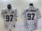 Detroit Lions #97 Aidan Hutchinson Arctic Camo 2024 Salute to Service Limited Jersey