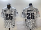 Philadelphia Eagles #26 Saquon Barkley Arctic Camo 2024 Salute to Service Limited Jersey