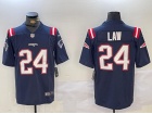 New England Patriots #24 Ty Law Blue Vapor Limited Jersey