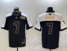 Houston Texans #7 C.J. Stroud Black/Golden with White Shoulders Jersey