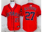 Houston Astros #27 Jose Altuve Orange Limited Player Jersey