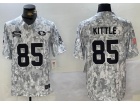 San Francisco 49ers #85 George Kittle Arctic Camo 2024 Salute to Service Limited Jersey