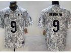 Cincinnati Bengals #9 Joe Burrow Arctic Camo 2024 Salute to Service Limited Jersey