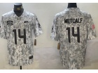 Seattle Seahawks #14 DK Metcalf Arctic Camo 2024 Salute to Service Limited Jersey