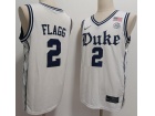 Duke Blue Devils #2 Cooper Flagg White The Brotherhood Jersey