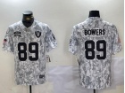 Las Vegas Raiders #89 Brock Bowers Arctic Camo 2024 Salute to Service Limited Jersey