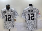 New Orleans Saints #12 Chris Olave Arctic Camo 2024 Salute to Service Limited Jersey