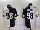 Las Vegas Raiders #98 Maxx Crosby Black/White Split Limited Jersey