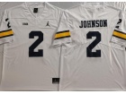 Michigan Wolverines #2 Will Johnson White Vapor Limited Jersey