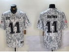 Philadelphia Eagles #11 Aj Brown Arctic Camo 2024 Salute to Service Limited Jersey