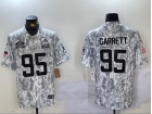 Cleveland Browns #95 Myles Garrett Arctic Camo 2024 Salute to Service Limited Jersey