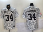 Las Vegas Raiders #34 Bo Jackson Arctic Camo 2024 Salute to Service Limited Jersey