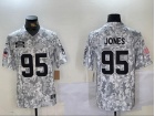 Kansas City Chiefs #95 Chris Jones Arctic Camo 2024 Salute to Service Limited Jersey