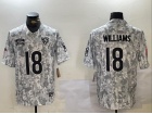 Chicago Bears #18 Caleb Williams Arctic Camo 2024 Salute to Service Limited Jersey