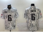 Philadelphia Eagles #6 DeVonta Smith Arctic Camo 2024 Salute to Service Limited Jersey