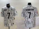 Atlanta Falcons #7 Bijan Robinson Arctic Camo 2024 Salute to Service Limited Jersey