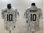 Los Angeles Chargers #10 Justin Herbert Arctic Camo 2024 Salute to Service Limited Jersey