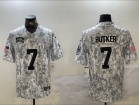 Kansas City Chiefs #7 Harrison Butker Arctic Camo 2024 Salute to Service Limited Jersey