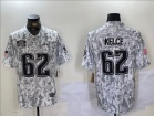 Philadelphia Eagles #62 Jason Kelce Arctic Camo 2024 Salute to Service Limited Jersey