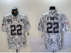 Dallas Cowboys #22 E.Smith Arctic Camo 2024 Salute to Service Limited Jersey