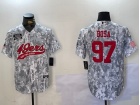 San Francisco 49ers #97 Nick Bosa Arctic Camo Salute to Service Baseball Jersey