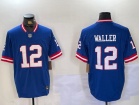 New York Giants #12 Darren Waller Blue Throwback F.U.S.E. Limited Jersey