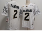 Colorado Buffaloes #2 Shedeur Sanders White with Black Number 2024 F.U.S.E Limited Jersey