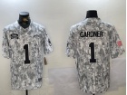 New York Jets #1 Ahmad Sauce Arctic Camo Salute to Service F.U.S.E limited Jersey