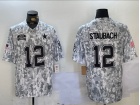 Dallas Cowboys #12 Roger Staubach Arctic Camo 2024 Salute to Service Limited Jersey